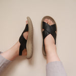 Load image into Gallery viewer, Ashley in Black - Sandals - Mercino