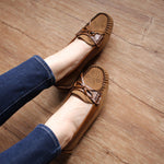 Load image into Gallery viewer, Beatrix in Fudge & Coffee - Moccasins - Rob and Mara