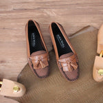 Load image into Gallery viewer, Charlotte in Brown & Coffee - Moccasins - Rob and Mara