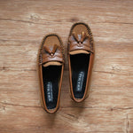 Load image into Gallery viewer, Charlotte in Fudge & Coffee - Moccasins - Rob and Mara