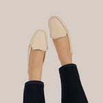 Load image into Gallery viewer, Devon in Ivory - Moccasins - Rob and Mara