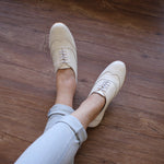 Load image into Gallery viewer, Ezra in White - Brogues - Rob and Mara