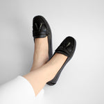 Load image into Gallery viewer, Charlotte in Black - Moccasins - Rob and Mara