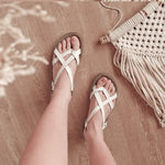 Load image into Gallery viewer, Vera in White - Sandals - Mercino