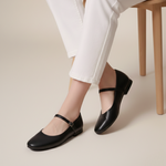 Load image into Gallery viewer, Estelle in All Black - Ballet Flats - Rob and Mara
