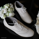 Load image into Gallery viewer, Ezra in Ivory - Brogues - Rob and Mara
