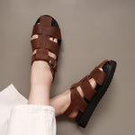 Load image into Gallery viewer, Adelaide in Vintage Brown - Sandals - Rob and Mara
