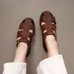 Load image into Gallery viewer, Adelaide in Vintage Brown - Sandals - Rob and Mara
