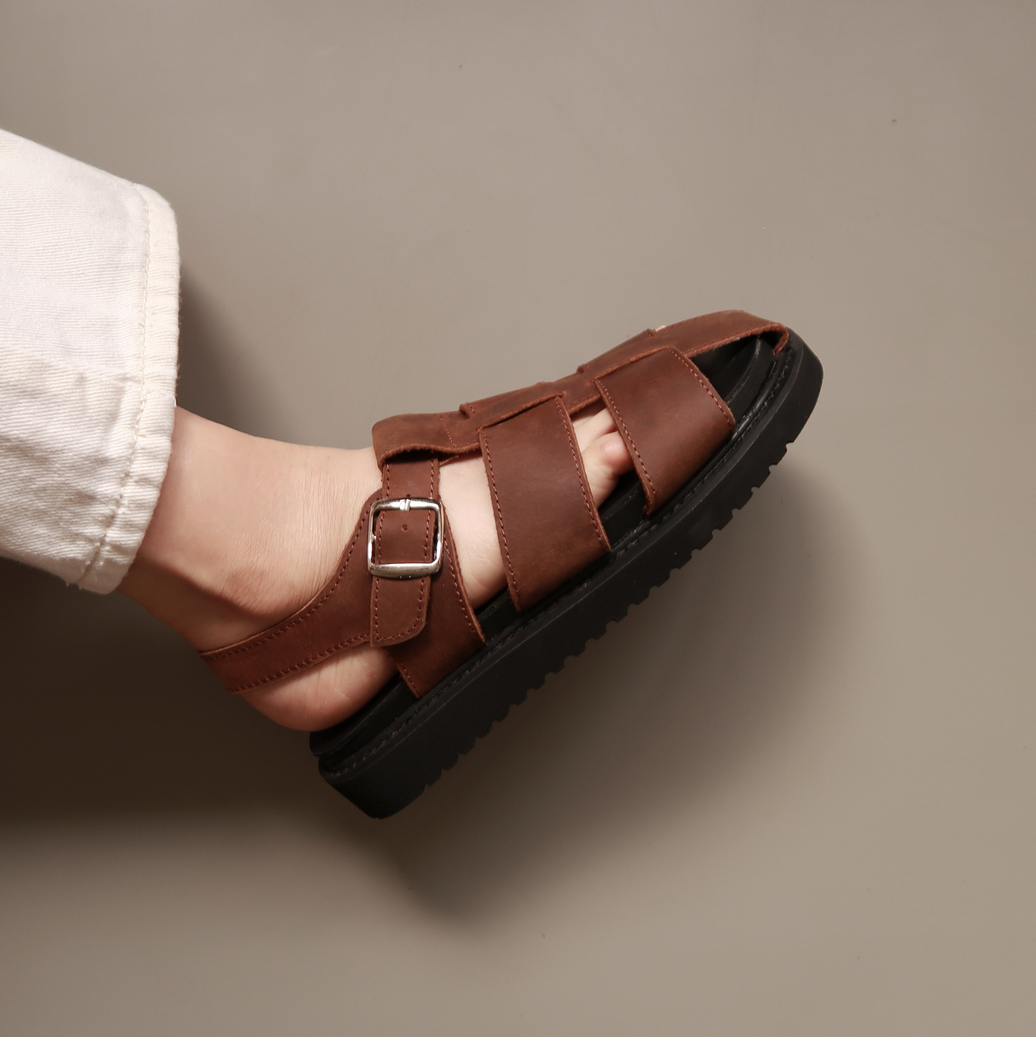 Adelaide in Vintage Brown - Sandals - Rob and Mara