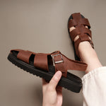 Load image into Gallery viewer, Adelaide in Vintage Brown - Sandals - Rob and Mara
