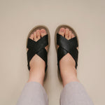 Load image into Gallery viewer, Ashley in Black - Sandals - Mercino
