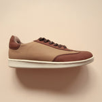 Load image into Gallery viewer, Ashton in Beige &amp; Brown Combo - Sneakers - Rob and Mara
