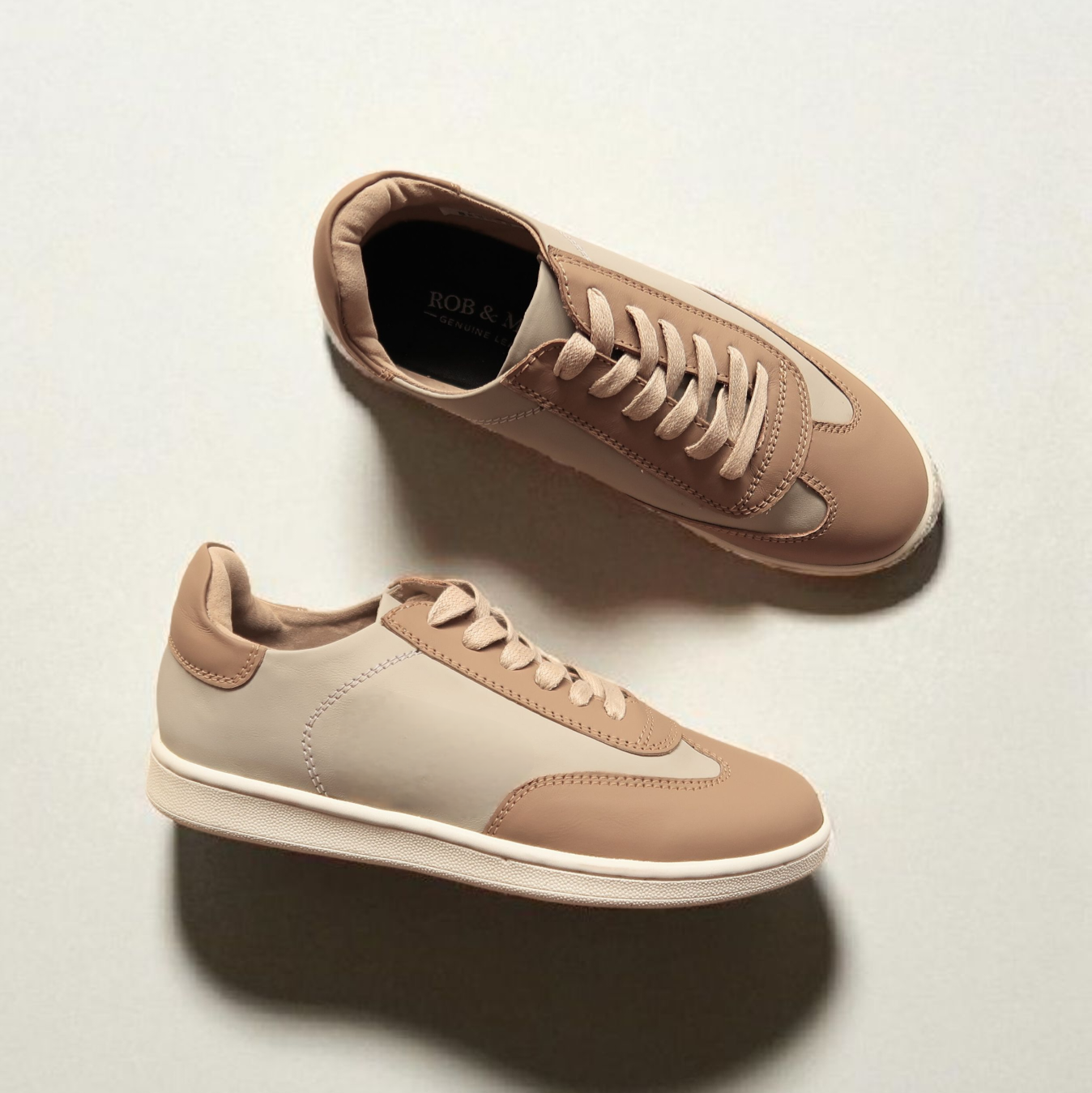 Ashton in Fog & Beige Combo