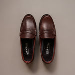 Load image into Gallery viewer, Cameron in Antique Amaretto - Loafers - Rob and Mara
