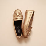 Load image into Gallery viewer, Charlotte in Light Gold - Moccasins - Rob and Mara
