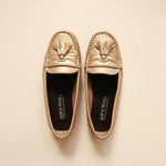 Load image into Gallery viewer, Charlotte in Light Gold - Moccasins - Rob and Mara
