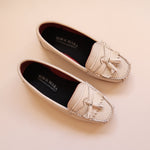 Load image into Gallery viewer, Charlotte in Ivory - Moccasins - Rob and Mara
