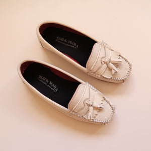 Charlotte in Ivory - Moccasins - Rob and Mara