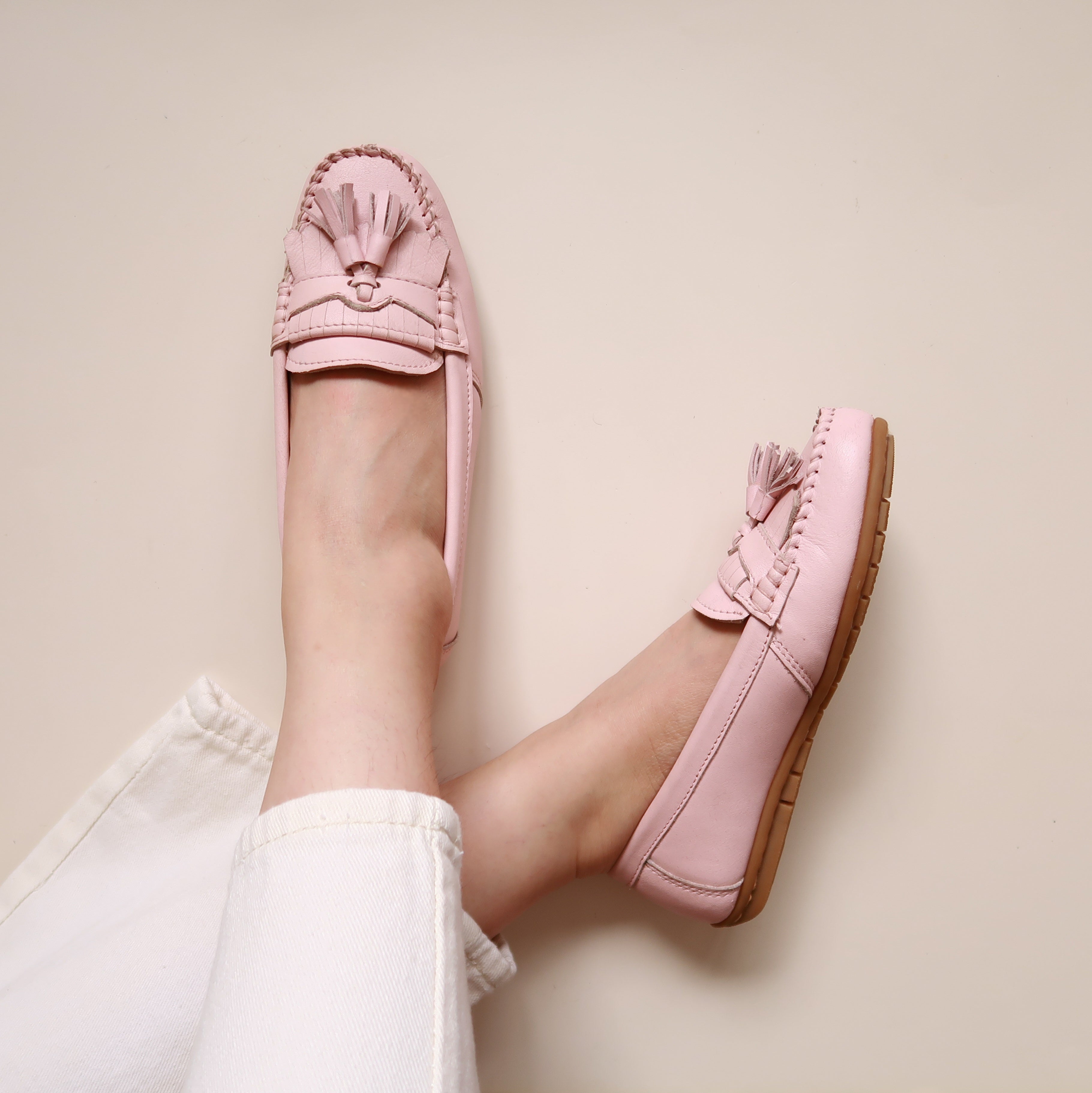 Charlotte in Pale Rose - Moccasins - Rob and Mara