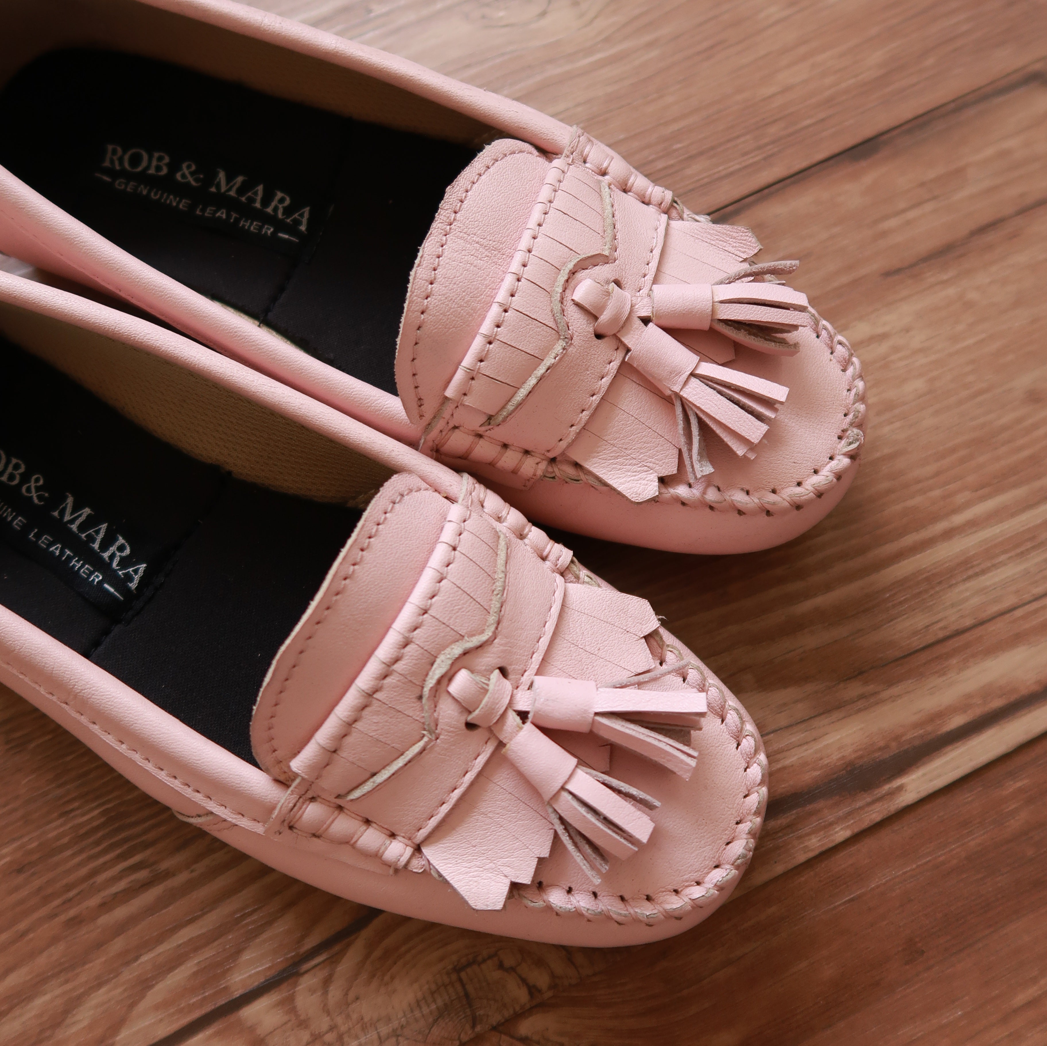 Charlotte in Pale Rose - Moccasins - Rob and Mara