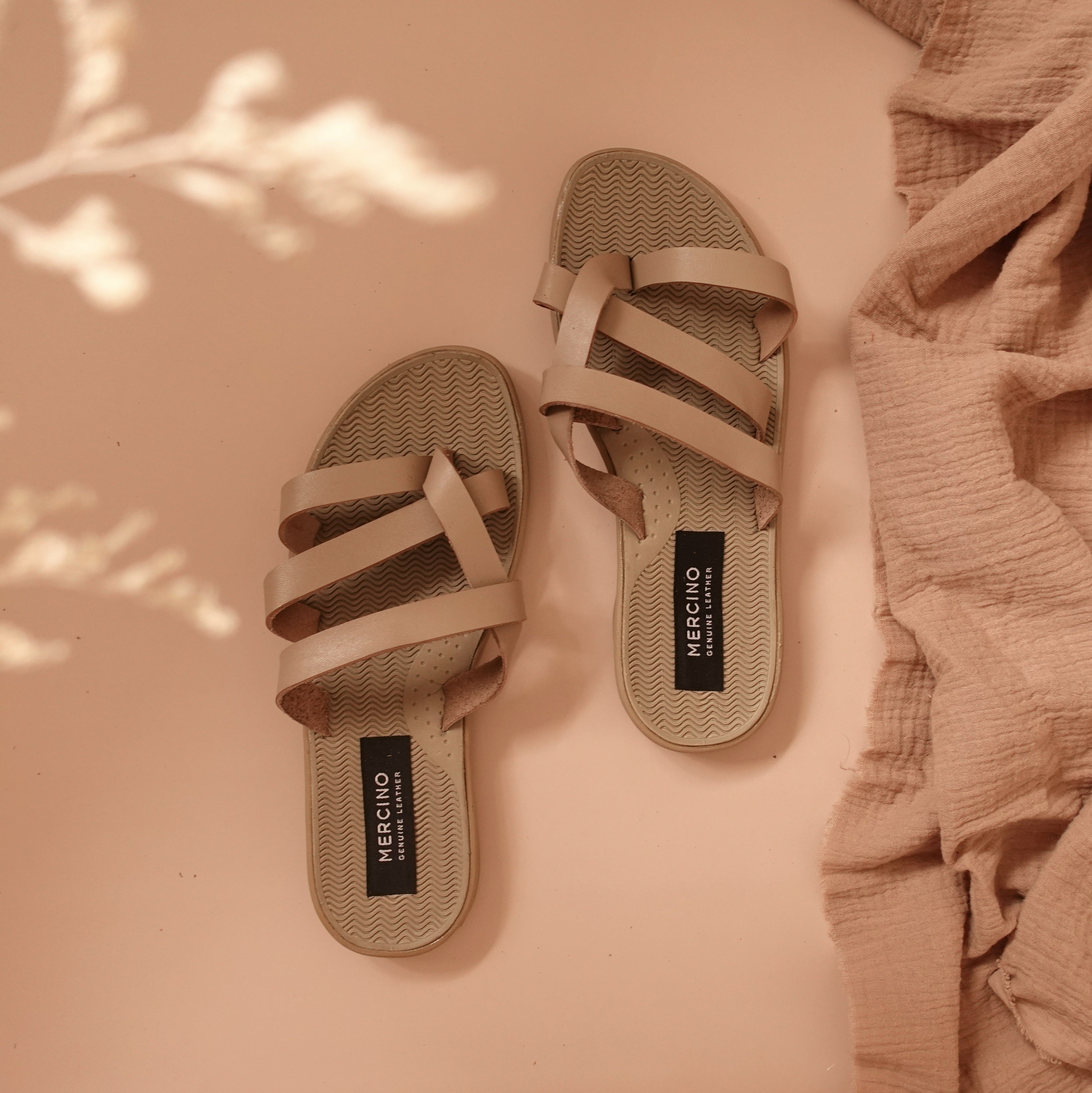 Ria in Nude - Sandals - Mercino