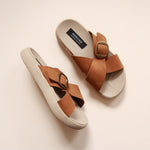 Load image into Gallery viewer, Demi in Fudge (on beige sole)
