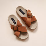 Load image into Gallery viewer, Demi in Fudge (on beige sole)
