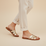 Load image into Gallery viewer, Eleanor in Gold - Sandals - Rob and Mara
