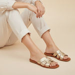 Load image into Gallery viewer, Eleanor in Gold - Sandals - Rob and Mara
