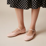 Load image into Gallery viewer, Estelle in Blush Pebbled - Ballet Flats - Rob and Mara
