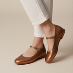 Load image into Gallery viewer, Estelle in Bronze - Ballet Flats - Rob and Mara

