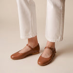 Load image into Gallery viewer, Estelle in Brown Pebbled - Ballet Flats - Rob and Mara
