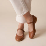 Load image into Gallery viewer, Estelle in Brown Pebbled - Ballet Flats - Rob and Mara
