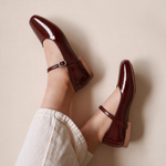 Load image into Gallery viewer, Estelle in Burgundy Patent
