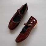 Load image into Gallery viewer, Estelle in Burgundy Patent
