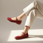 Load image into Gallery viewer, Estelle in Cherry Red - Ballet Flats - Rob and Mara
