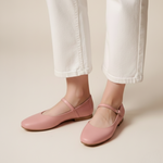 Load image into Gallery viewer, Estelle in Flamingo Pink - Ballet Flats - Rob and Mara
