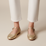 Load image into Gallery viewer, Estelle in Gold - Ballet Flats - Rob and Mara
