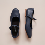 Load image into Gallery viewer, Estelle in Navy Blue - Ballet Flats - Rob and Mara

