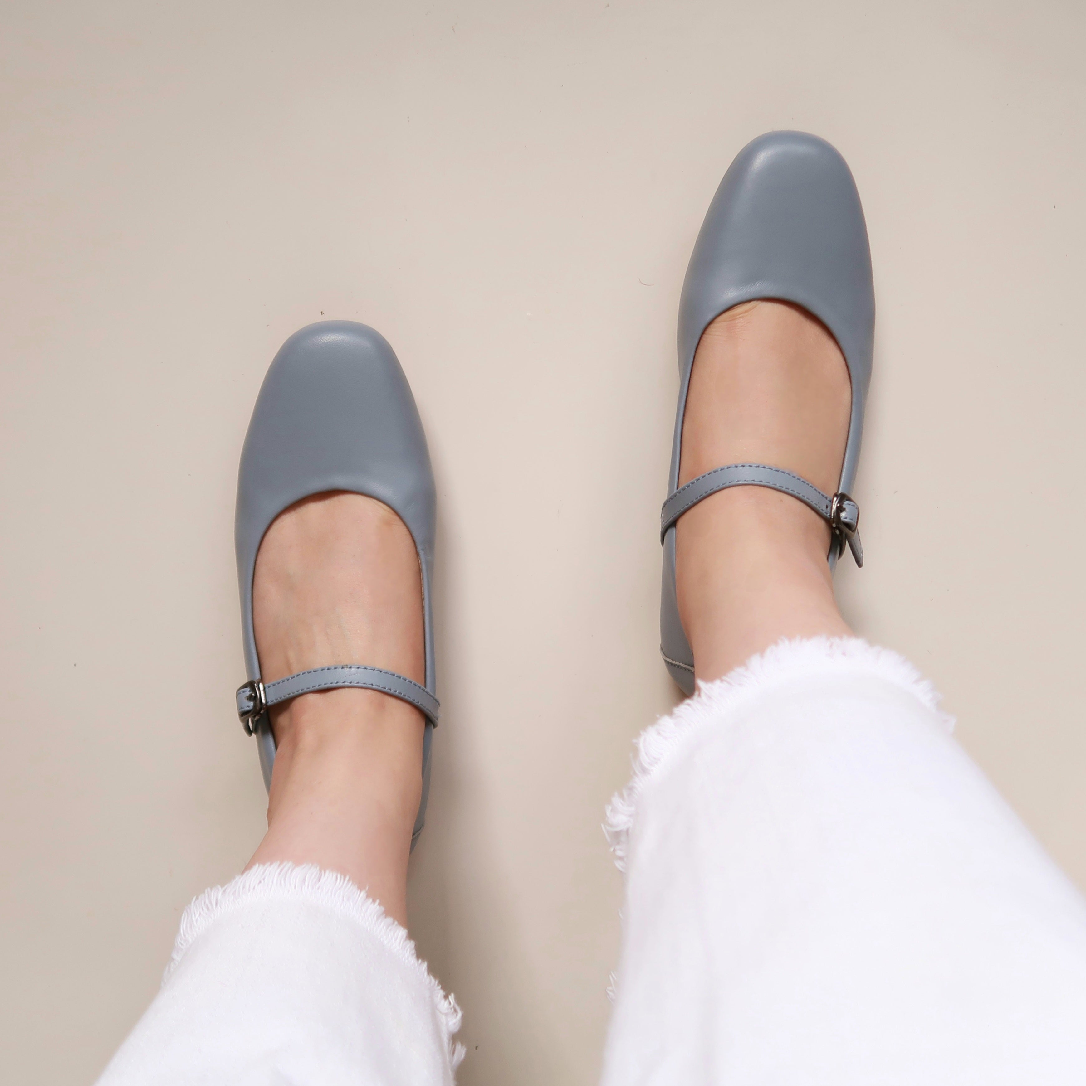 Estelle in Robin Blue - Ballet Flats - Rob and Mara