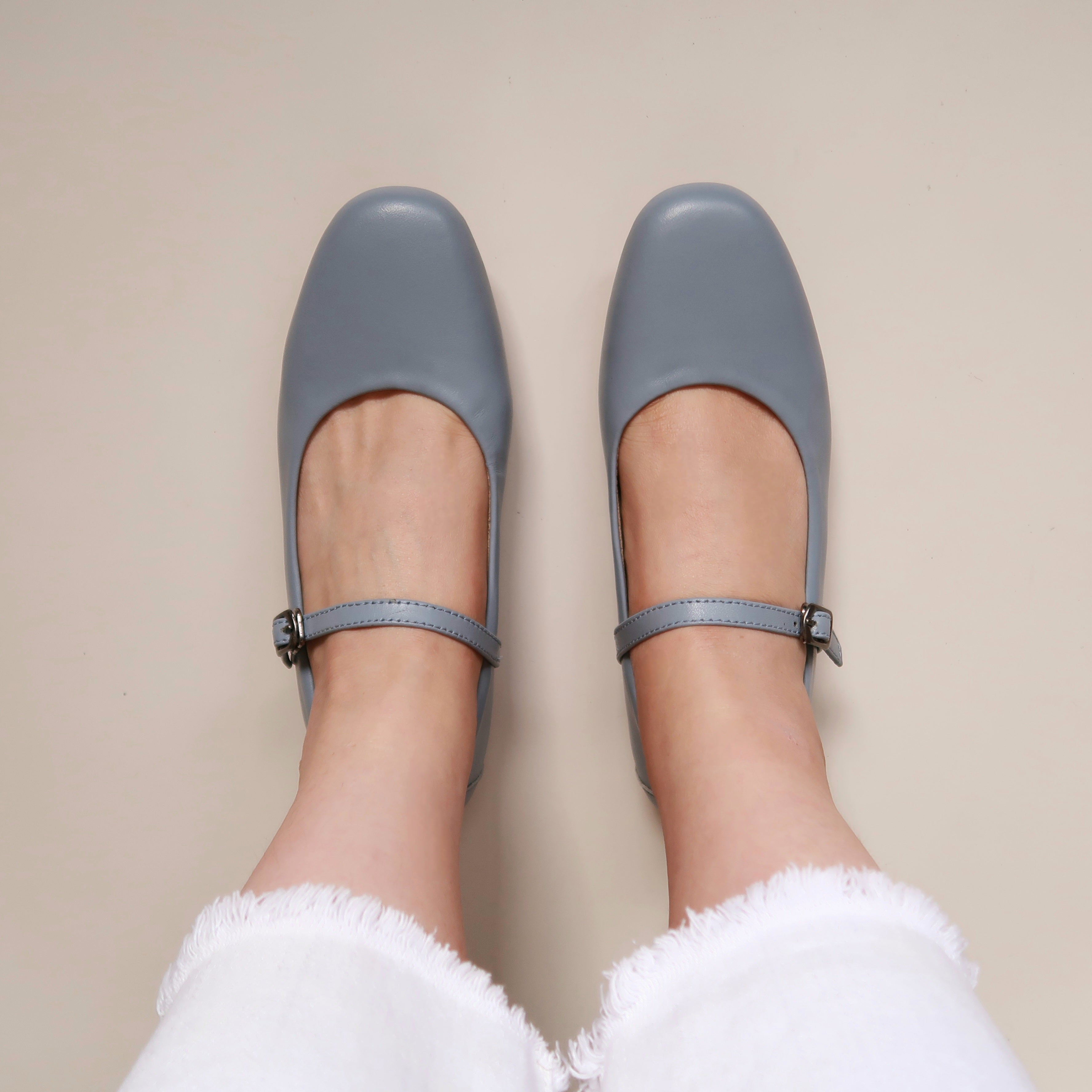 Estelle in Robin Blue - Ballet Flats - Rob and Mara