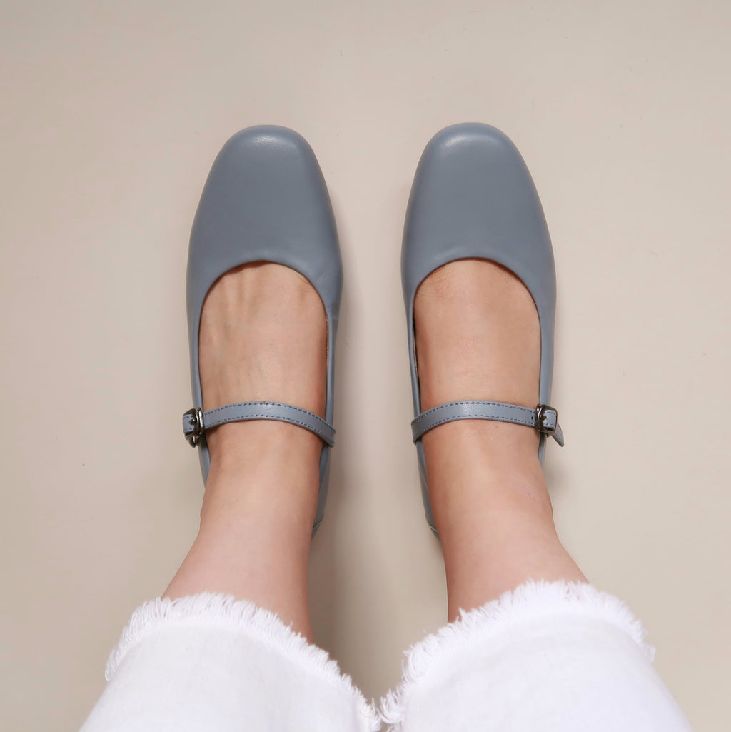 Estelle in Robin Blue - Ballet Flats - Rob and Mara