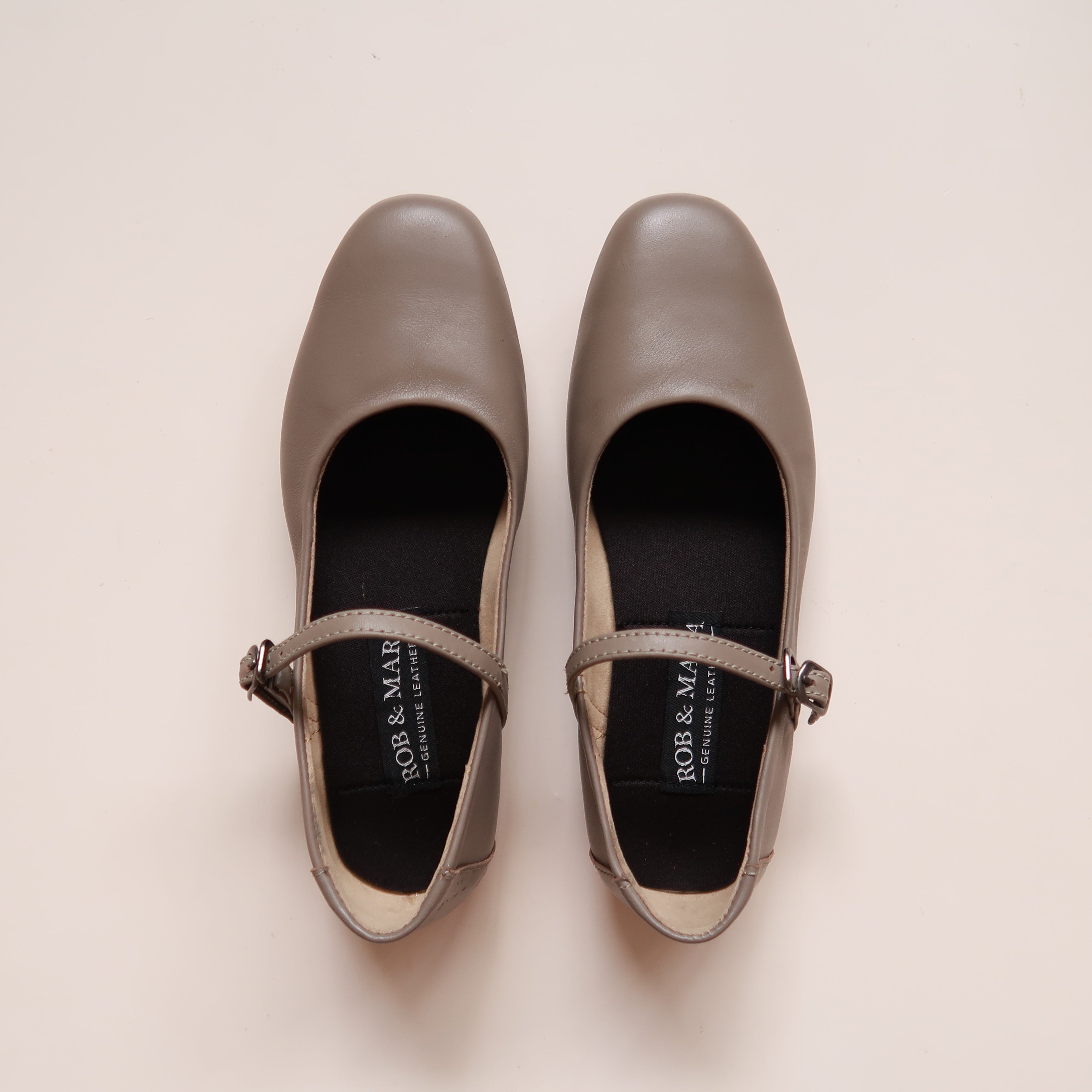 Estelle in Taupe - Ballet Flats - Rob and Mara