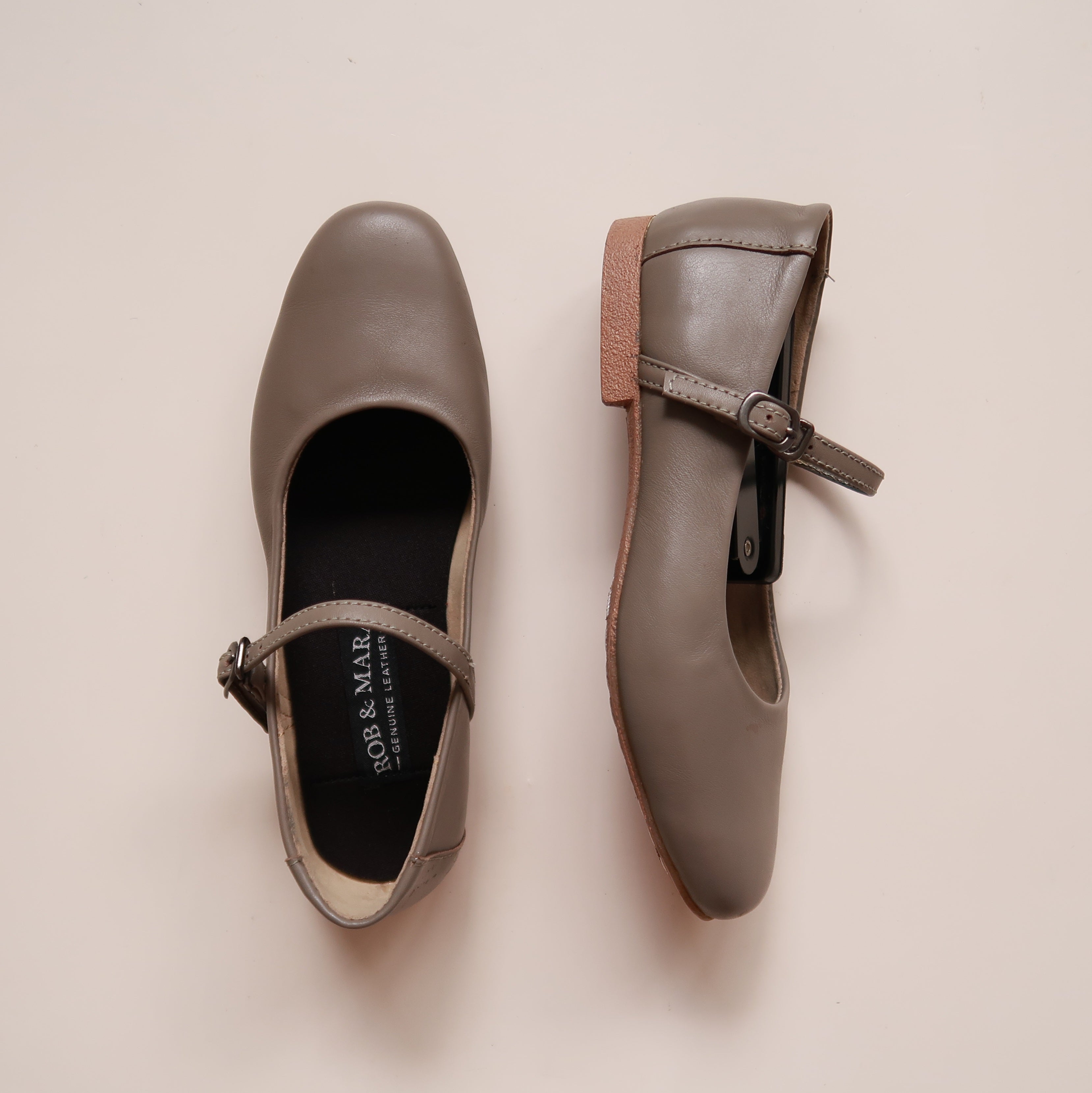 Estelle in Taupe - Ballet Flats - Rob and Mara