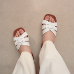 Load image into Gallery viewer, Hailey in White - Sandals - Rob and Mara
