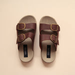 Load image into Gallery viewer, Leslie in Vintage Brown (on beige sole)
