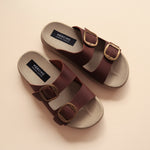 Load image into Gallery viewer, Leslie in Vintage Brown (on beige sole)
