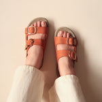 Load image into Gallery viewer, Leslie in Vintage Tan (on beige sole)
