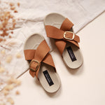 Load image into Gallery viewer, Demi in Fudge (on beige sole)
