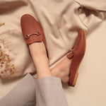 Load image into Gallery viewer, Celeste in Cognac Tan - Mules - Rob and Mara

